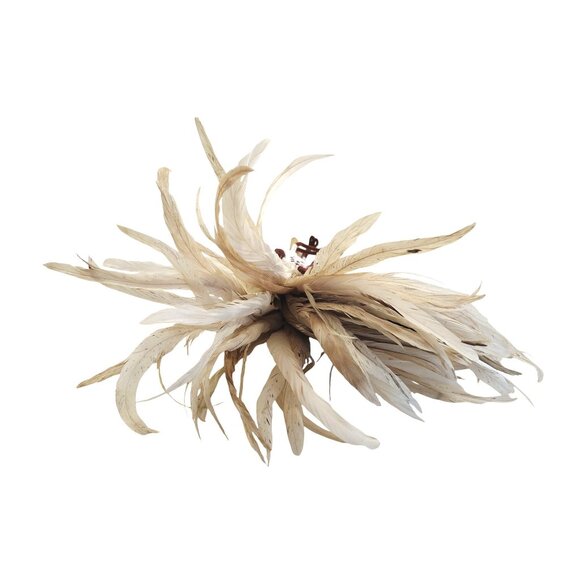 Handmade Roadrunner 22" Feather Duster Southwest Style Needlepoint Decorative - Picture 4 of 5